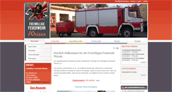 Desktop Screenshot of ffw-weisen.de