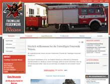 Tablet Screenshot of ffw-weisen.de